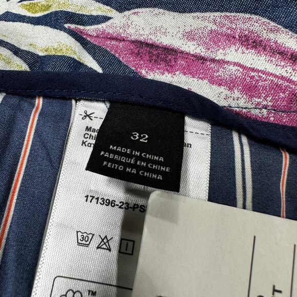 Scotch & Soda Men's Blue Floral Twilt Pleated Loose Fit Shorts Size 32 NWT - Picture 7 of 12